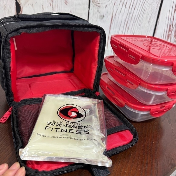 6 PACK FITNESS MOTIVATOR CUBE MEAL PREP MANAGEMENT SYSTEM 3 meals pack - Picture 6 of 10